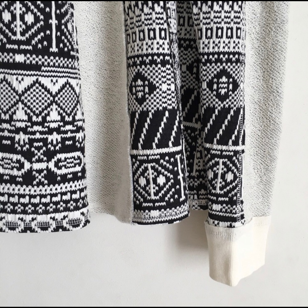 Anthropologie Geometric Swing 3/4 Sleeve Sweater - Picture 6 of 8